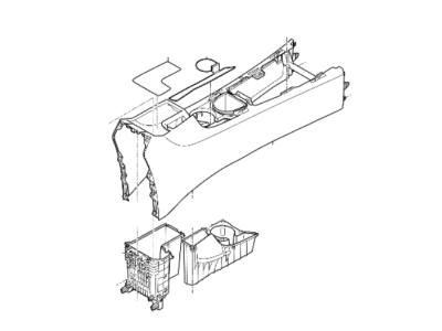 Hyundai Ioniq Center Console Base - 84610-G2020-T9Y