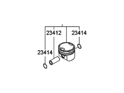 Hyundai Piston - 23410-2C400