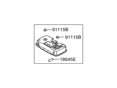 Hyundai 92850-3S050-YDA Room Lamp Assembly