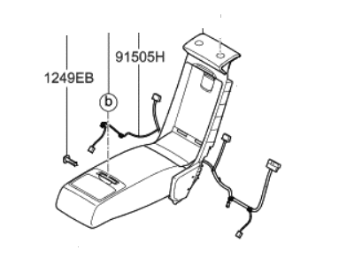 2016 Hyundai Genesis Armrest - 89905-B1030-PNH