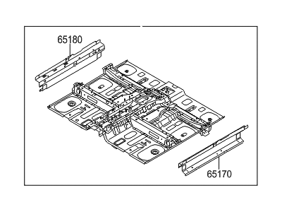 2015 Hyundai Tucson Floor Pan - 65100-4W000