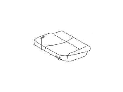 Hyundai 89102-4J121-CS6 Seat Cushion Covering Assembly, Rear, Left