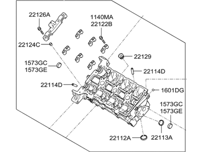 Hyundai Sonata Cylinder Head - 521R5-3CA00