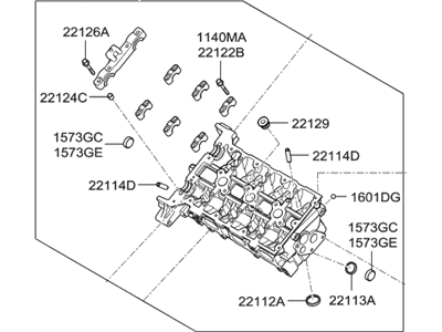 Hyundai Azera Cylinder Head - 521R5-3CA00