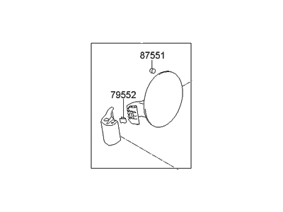 Hyundai 69510-2H000 Fuel Filler Door Assembly