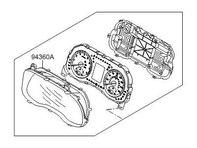 Hyundai 94001-D3180 Cluster Assembly-Instrument