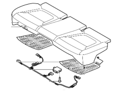 Hyundai 89100-N9510-KWE CUSHION ASSY-RR SEAT