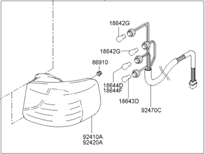 Hyundai 92402-26010 Lamp Assembly-Rear Combination,RH