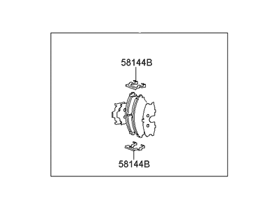 Hyundai 58101-2EA21 Front Disc Brake Pad Kit