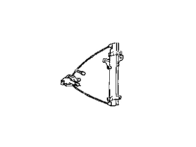1992 Hyundai Elantra Window Regulator - 82401-28000