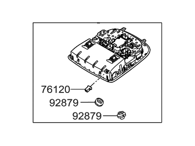 Hyundai 92800-3V500-RA5 Overhead Console Lamp Assembly