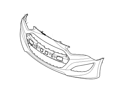 Hyundai 86511-2M300 Front Bumper Cover