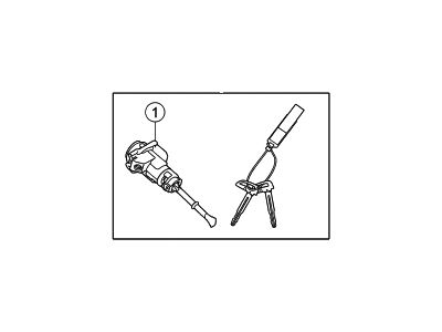 Hyundai 81905-F2260 Lock Key & Cylinder Set