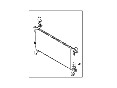 Hyundai Genesis Coupe Radiator - 25310-2M000