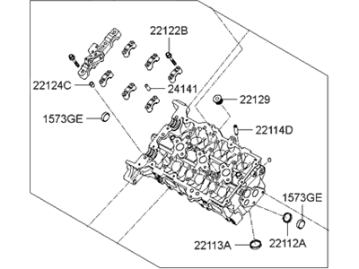 Hyundai Genesis Cylinder Head - 515R5-3CA00