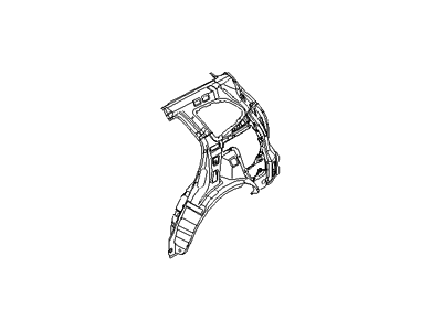 Hyundai 71601-0W000 Panel Assembly-Quarter Inner,LH