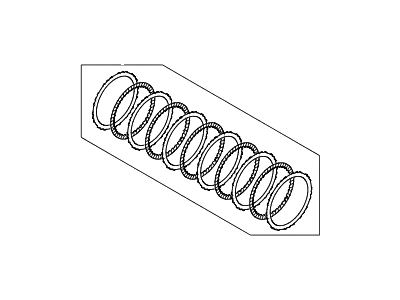 Hyundai 45525-26610 Disc Set-Clutch