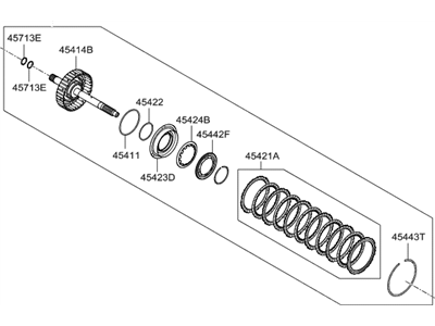 Hyundai 45410-26700 Clutch Assembly-35R