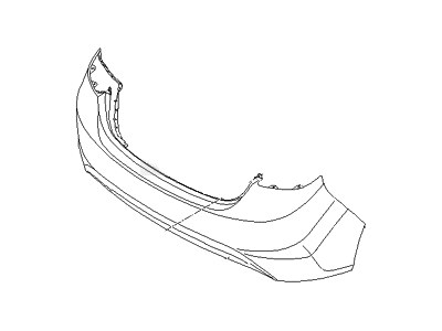 Hyundai 86611-3Y000 Rear Bumper Cover