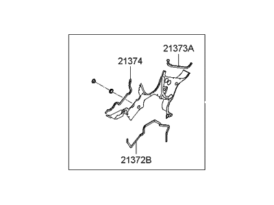 Hyundai Santa Fe Timing Cover - 21370-37101