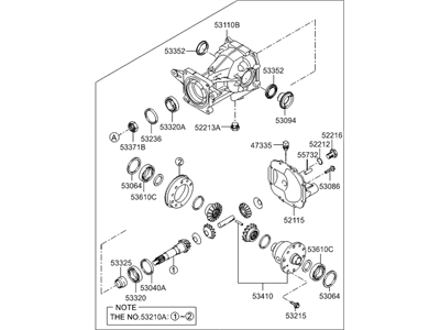 2017 Hyundai Tucson Differential - 53000-3B520