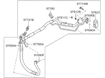 2014 Hyundai Elantra GT A/C Hose - 97775-A5100