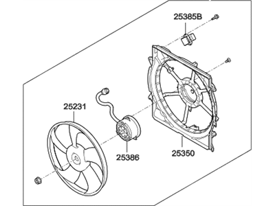 2017 Hyundai Sonata Fan Motor - 25380-C2000