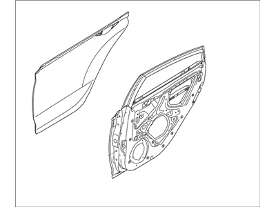 Hyundai 77004-1R410 Panel Assembly-Rear Door,RH