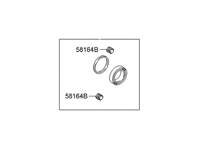 Hyundai 58303-2EA00 Seal Kit-Rear Disc Brake