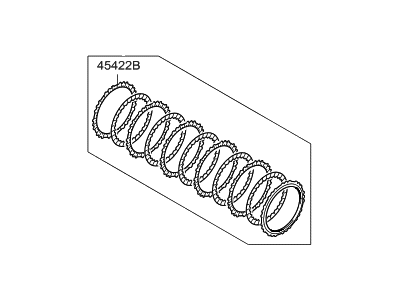 Hyundai 45425-3B715 Disk Set-35R Clutch