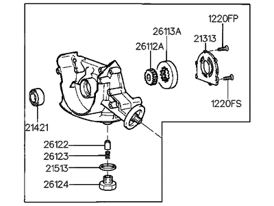 Hyundai 21310-22003 Case Assembly-Front