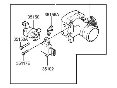 Hyundai Accent Throttle Body - 35100-26600
