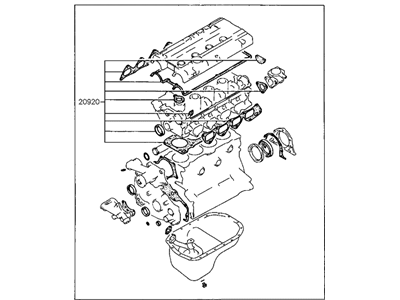 Hyundai 20910-33B10 Gasket Kit-Engine Overhaul