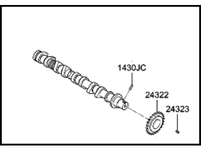 2003 Hyundai Accent Camshaft - 24100-26600