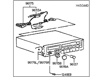 Hyundai 96170-23110 Radio Assembly-Electronic Tune Radio