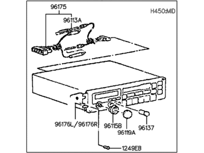 Hyundai 96170-33100 Radio Assembly-Electronic Tune Radio