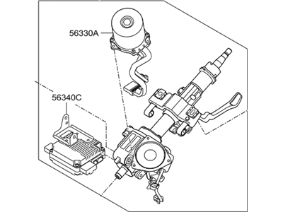 2018 Hyundai Santa Fe Steering Column - 56310-2W830