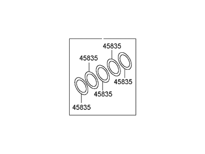 Hyundai 45834-39510 Spacer Set-Differential Gear