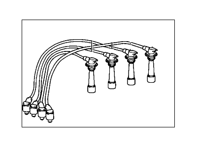 1996 Hyundai Elantra Spark Plug Wire - 27501-23A00