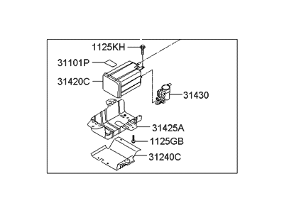 Hyundai Vapor Canister - 31410-0W000