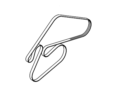 2019 Hyundai Santa Fe XL Drive Belt - 25212-3C312