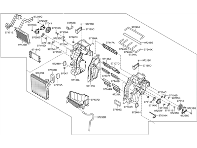 Hyundai 97205-E6020 Heater & Evaporator Assembly