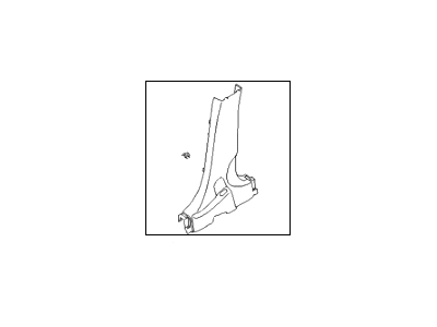 Hyundai 85845-2S101-MBS Trim Assembly-Center Pillar Lower RH