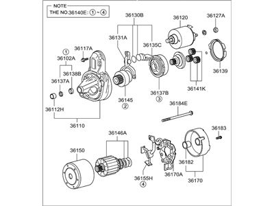 Hyundai 36100-25020