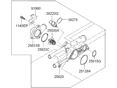 Hyundai 25600-2G400 Control Assembly-Coolant Temperature