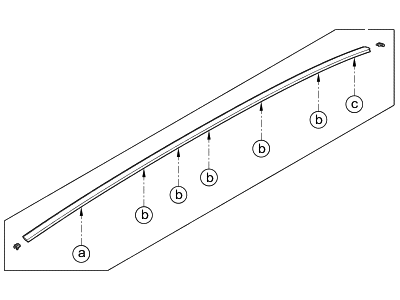 Hyundai 87220-C1000 Moulding Assembly-Roof,RH