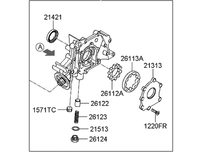 Hyundai 21310-26802 Case Assembly-Front