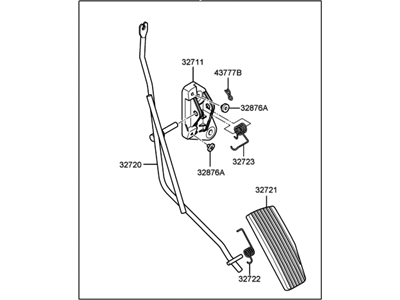 Hyundai 32700-26310 Pedal Assembly-Accelerator