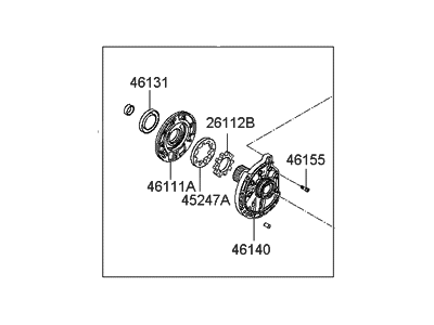 2008 Hyundai Azera Oil Pump - 46110-3A520