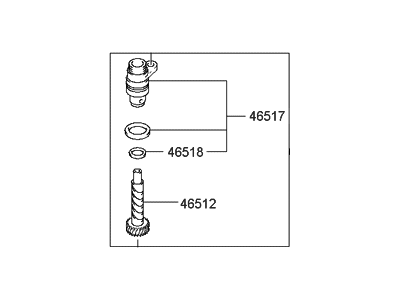 Hyundai 46510-39000 Sensor Assembly-Speed